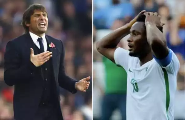 Why Mikel will not play this weekend – Conte